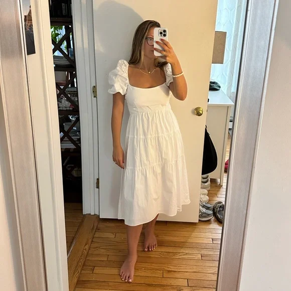 Bardot White Midi Dress - Picture 1 of 1